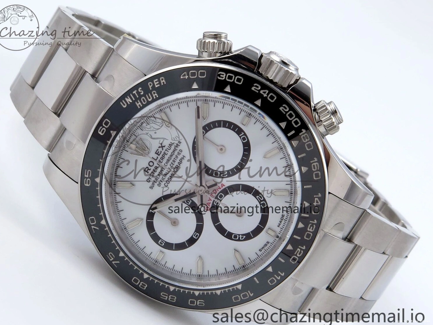 AAA Replica Watches SS White 126500 on SH Best 904L Edition 862 Daytona 1:1 Bracelet QF+ Steel Dial Reliable 1224